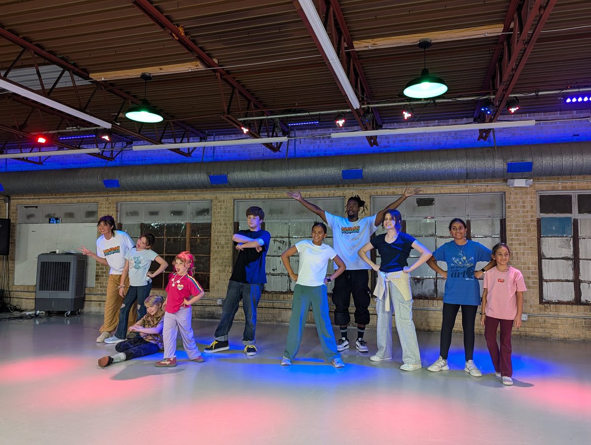 Kids in a youth hip hop dance class at Danzversity in Austin TX